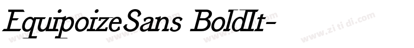 EquipoizeSans BoldIt字体转换